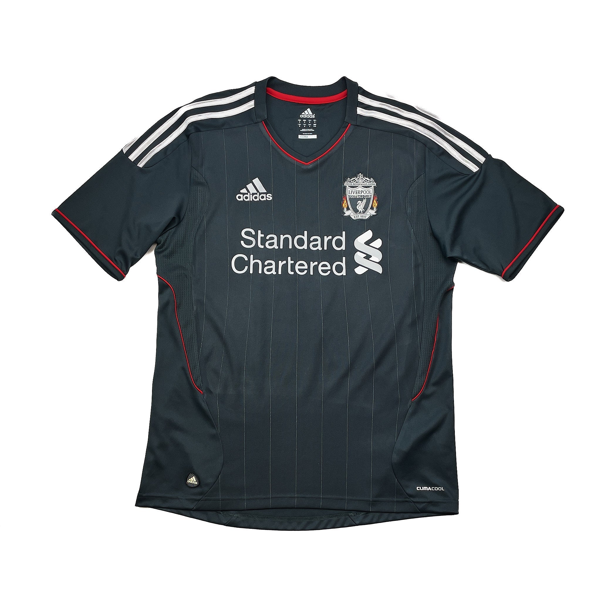 Buy 2011/12 Liverpool Suarez 7 Away Shirt (M) Adidas ~ Free worldwide shipping ~ Authentic Vintage Football Shirts from Cult Kits