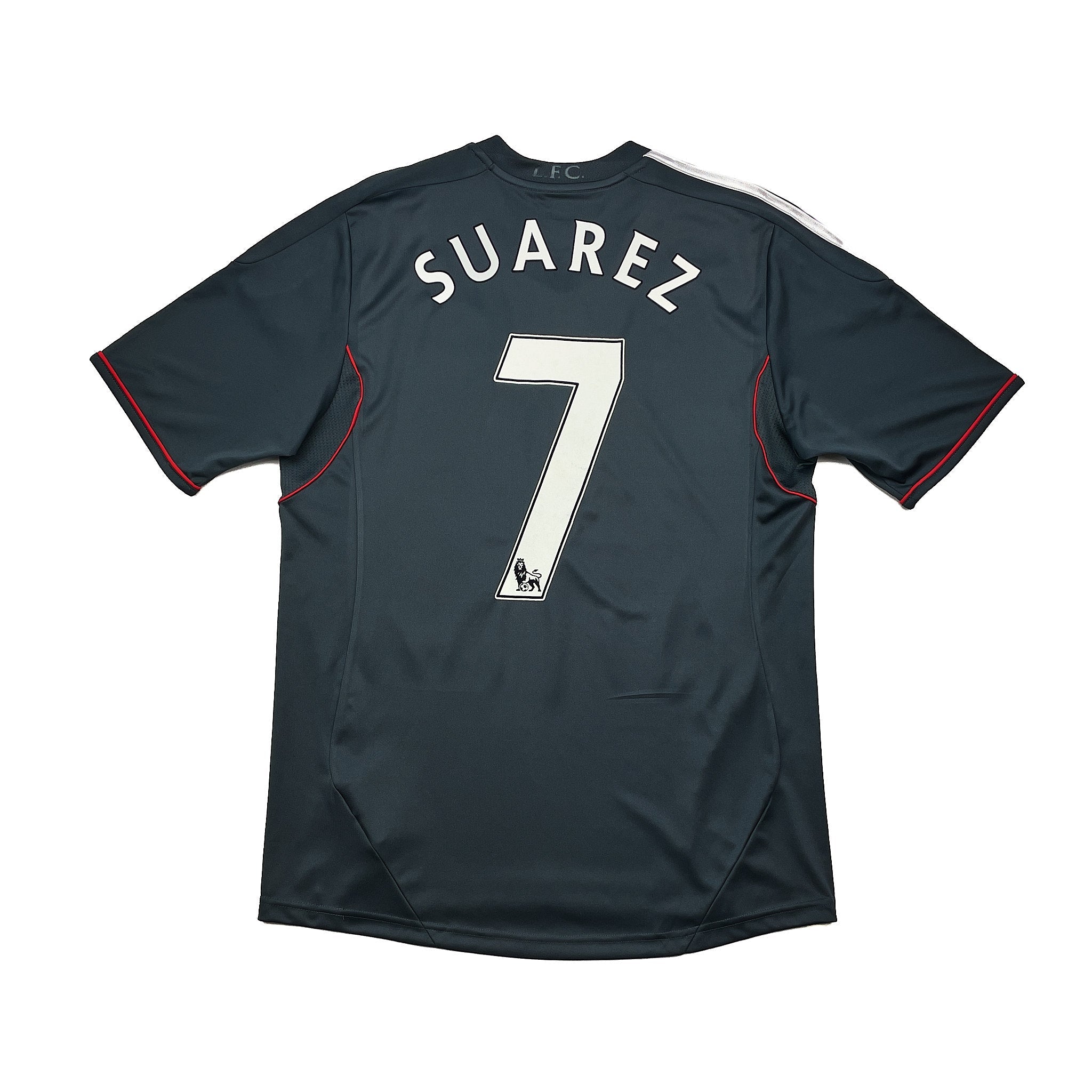Buy 2011/12 Liverpool Suarez 7 Away Shirt (M) Adidas ~ Free worldwide shipping ~ Authentic Vintage Football Shirts from Cult Kits