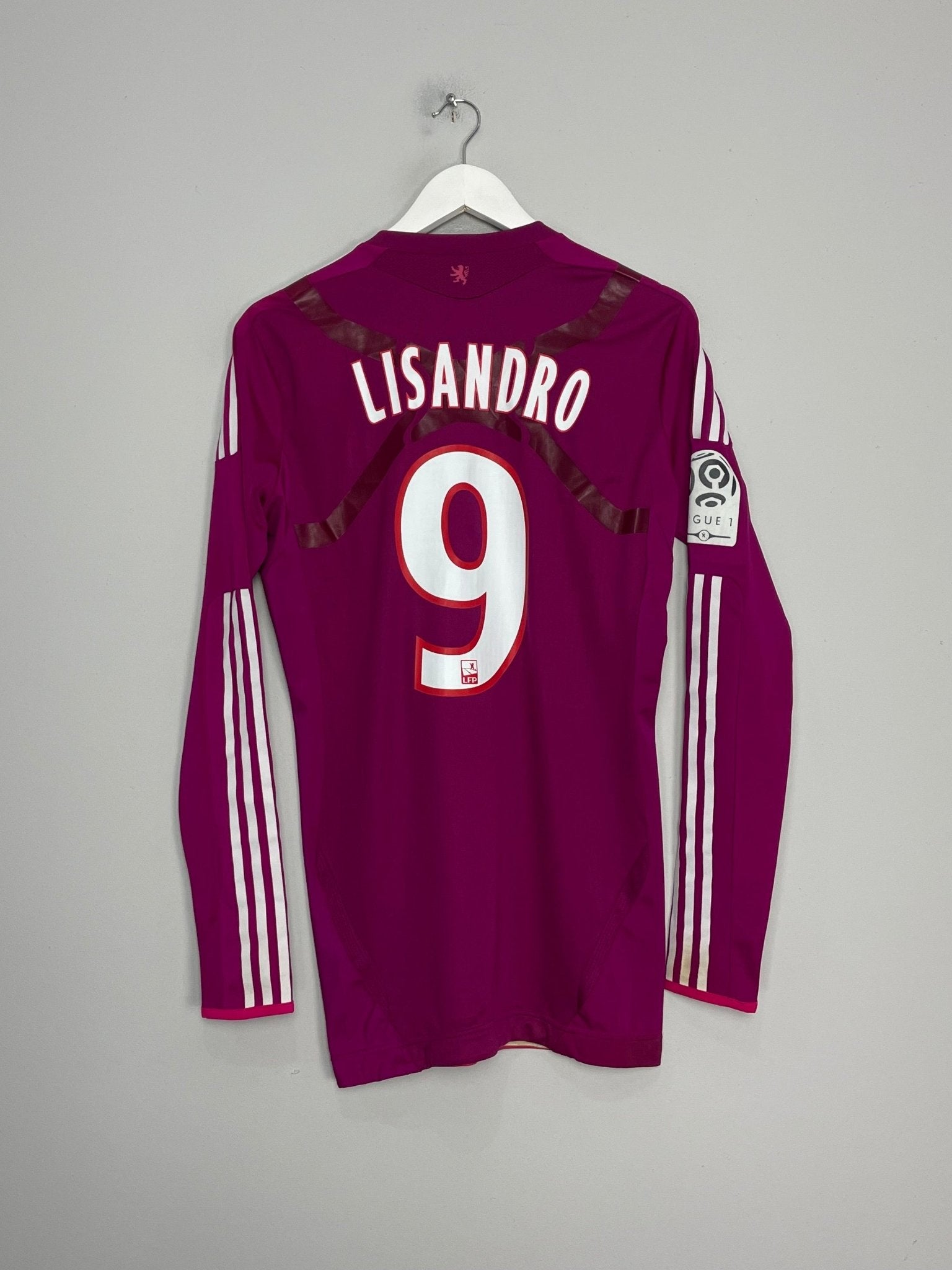 Shop 2011/12 LYON LISANDRO #9 *MATCH ISSUE* L/S THIRD SHIRT (L) ADIDAS, classic football shirts, vintage football shirts & retro soccer jerseys at Cult Kits