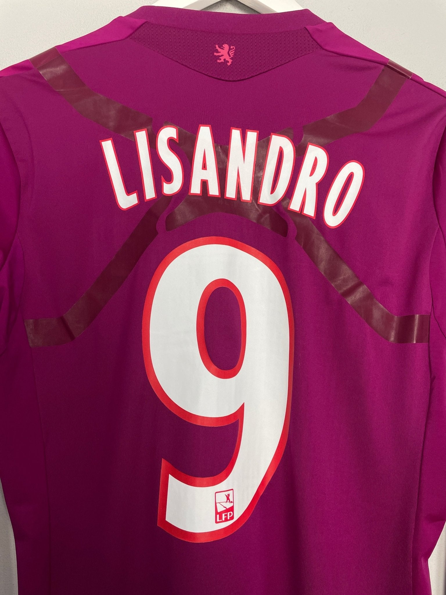 Shop 2011/12 LYON LISANDRO #9 *MATCH ISSUE* L/S THIRD SHIRT (L) ADIDAS, classic football shirts, vintage football shirts & retro soccer jerseys at Cult Kits