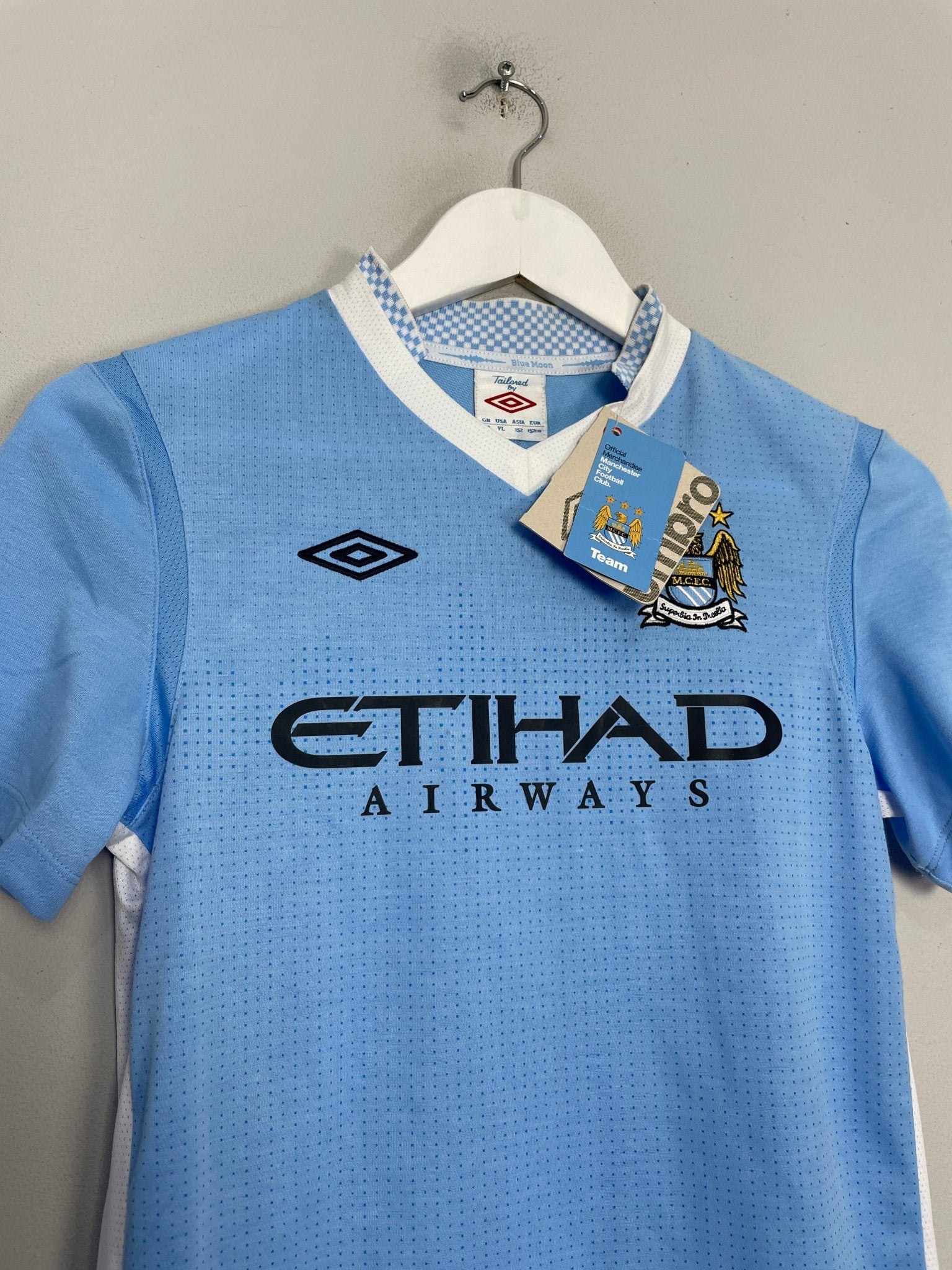 Shop 2011/12 MANCHESTER CITY *BNWT* HOME SHIRT (L.KIDS) UMBRO, classic football shirts, vintage football shirts & retro soccer jerseys at Cult Kits