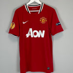 Shop 2011/12 MANCHESTER UNITED BERBATOV #9 E/L HOME SHIRT (M) NIKE, classic football shirts, vintage football shirts & retro soccer jerseys at Cult Kits