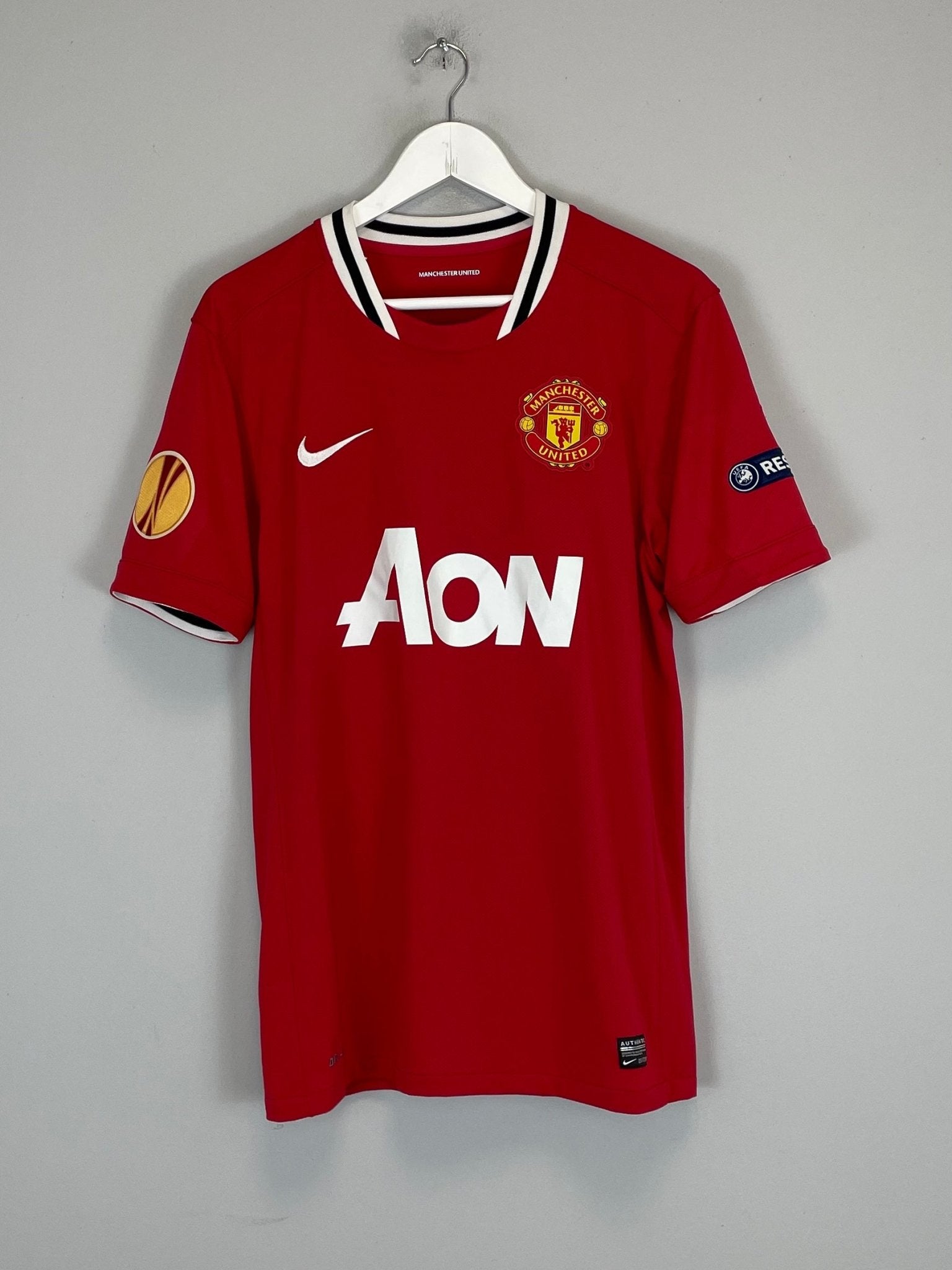 Shop 2011/12 MANCHESTER UNITED BERBATOV #9 E/L HOME SHIRT (M) NIKE, classic football shirts, vintage football shirts & retro soccer jerseys at Cult Kits