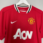 Shop 2011/12 MANCHESTER UNITED CARRICK #16 HOME SHIRT (M) NIKE, classic football shirts, vintage football shirts & retro soccer jerseys at Cult Kits