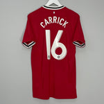 Shop 2011/12 MANCHESTER UNITED CARRICK #16 HOME SHIRT (M) NIKE, classic football shirts, vintage football shirts & retro soccer jerseys at Cult Kits