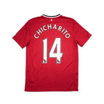Buy 2011/12 Manchester United Chicharito 14 Home Shirt (L) Nike ~ Free worldwide shipping ~ Authentic Vintage Football Shirts from Cult Kits