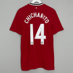 Shop 2011/12 MANCHESTER UNITED CHICHARITO #14 HOME SHIRT (L) NIKE, classic football shirts, vintage football shirts & retro soccer jerseys at Cult Kits