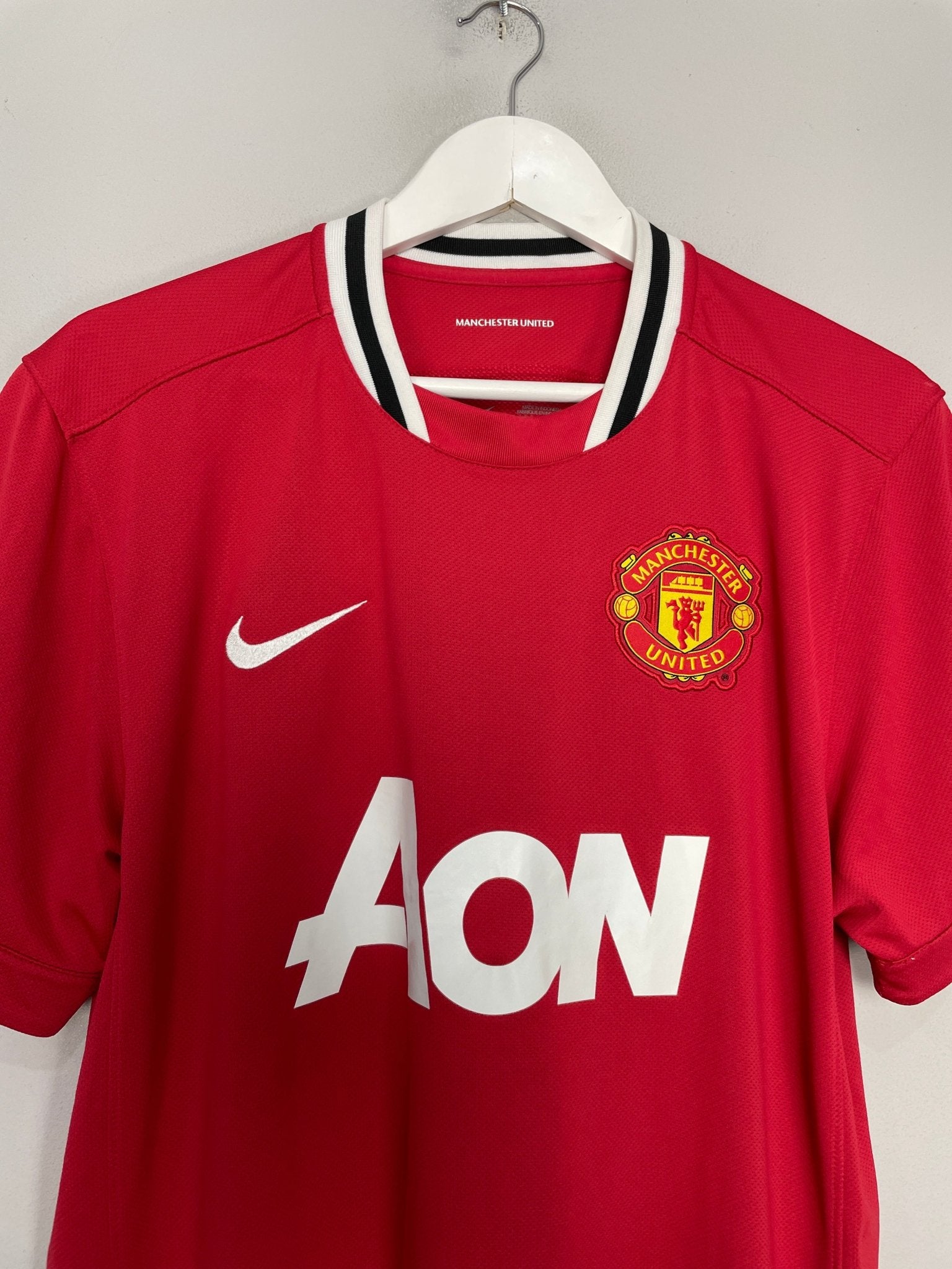 Shop 2011/12 MANCHESTER UNITED CHICHARITO #14 HOME SHIRT (L) NIKE, classic football shirts, vintage football shirts & retro soccer jerseys at Cult Kits
