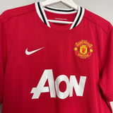 Shop 2011/12 MANCHESTER UNITED FERDINAND #5 HOME SHIRT (L) NIKE, classic football shirts, vintage football shirts & retro soccer jerseys at Cult Kits