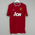 Shop 2011/12 MANCHESTER UNITED ROONEY #10 HOME SHIRT (L) NIKE, classic football shirts, vintage football shirts & retro soccer jerseys at Cult Kits