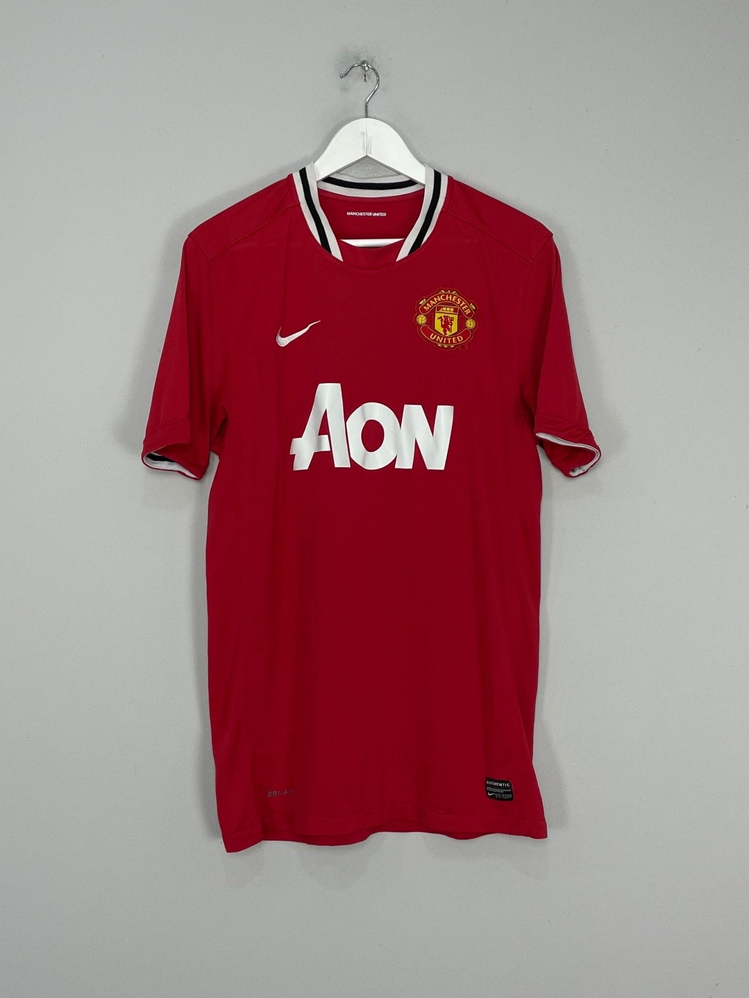 Shop 2011/12 MANCHESTER UNITED ROONEY #10 HOME SHIRT (L) NIKE, classic football shirts, vintage football shirts & retro soccer jerseys at Cult Kits