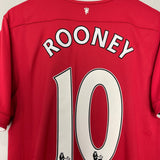 Shop 2011/12 MANCHESTER UNITED ROONEY #10 HOME SHIRT (L) NIKE, classic football shirts, vintage football shirts & retro soccer jerseys at Cult Kits