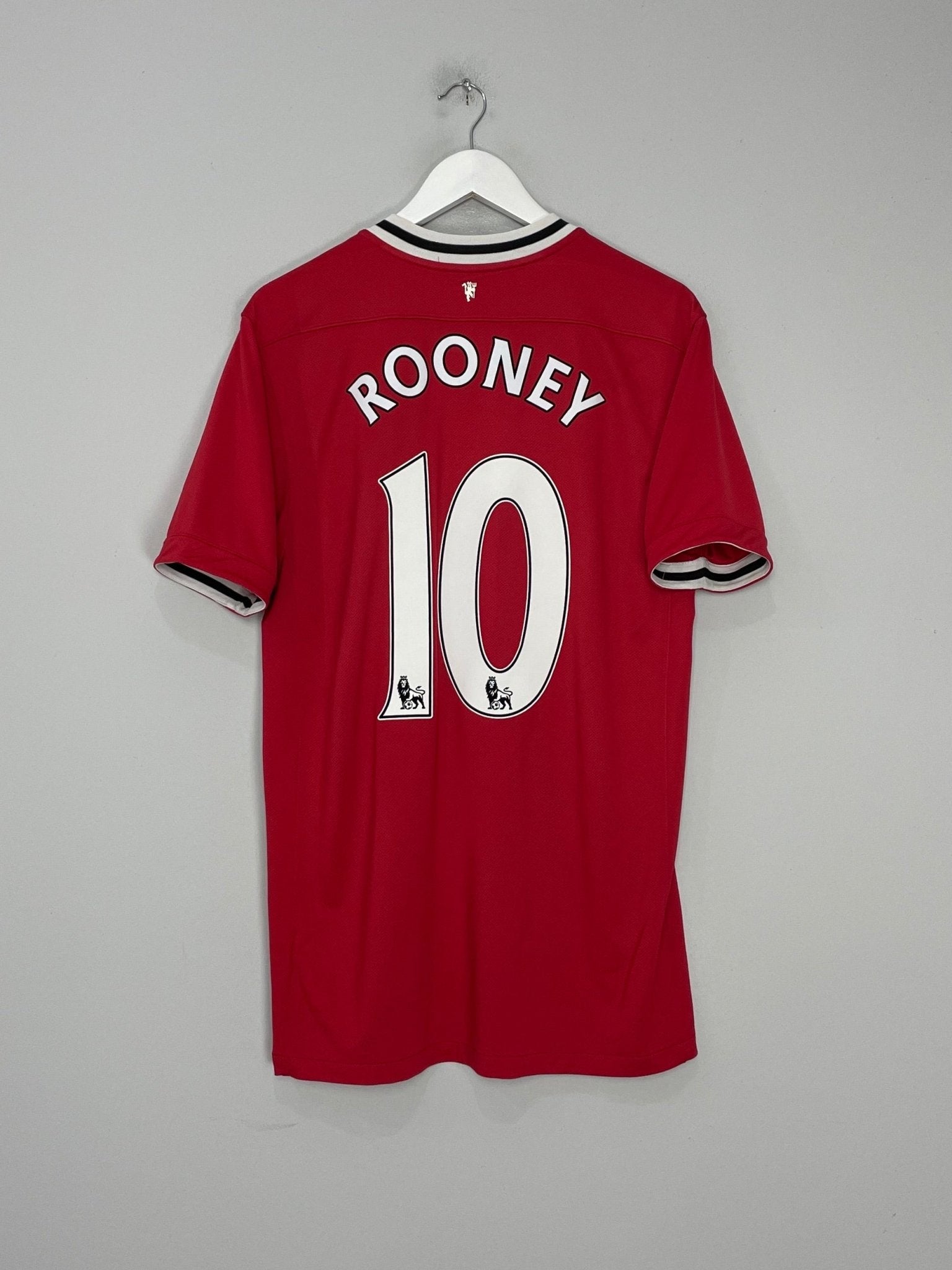 Shop 2011/12 MANCHESTER UNITED ROONEY #10 HOME SHIRT (L) NIKE, classic football shirts, vintage football shirts & retro soccer jerseys at Cult Kits