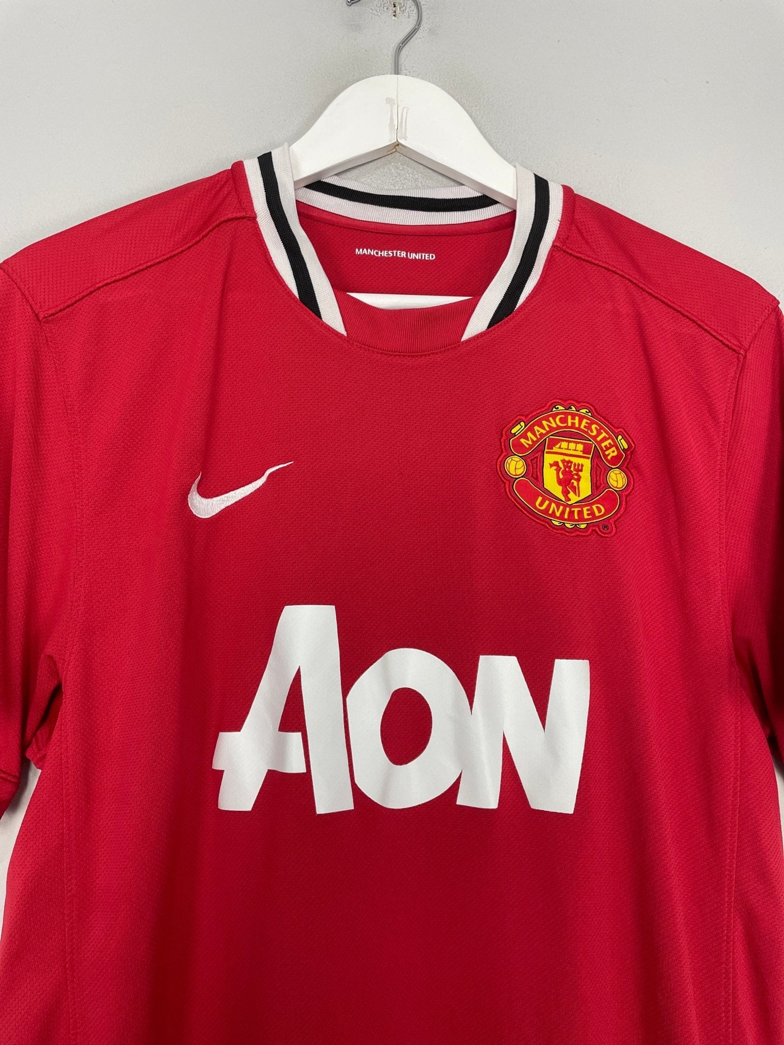 Shop 2011/12 MANCHESTER UNITED ROONEY #10 HOME SHIRT (L) NIKE, classic football shirts, vintage football shirts & retro soccer jerseys at Cult Kits