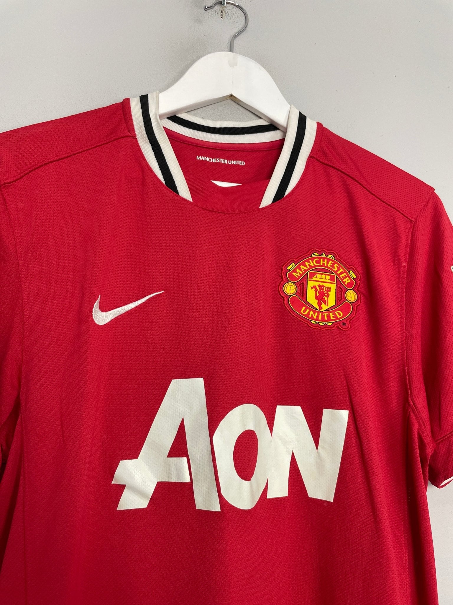 Shop 2011/12 MANCHESTER UNITED ROONEY #10 HOME SHIRT (M) NIKE, classic football shirts, vintage football shirts & retro soccer jerseys at Cult Kits