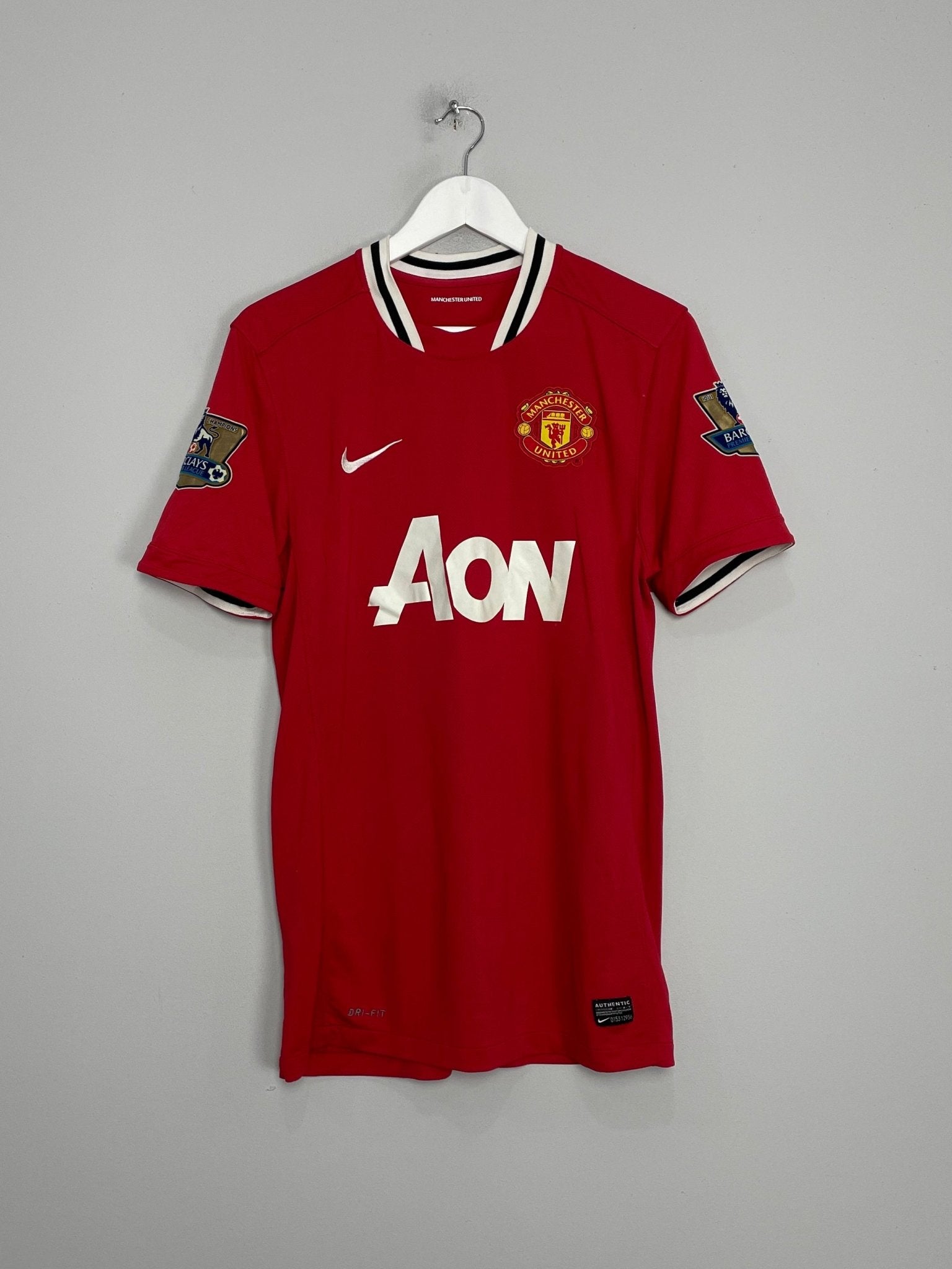 Shop 2011/12 MANCHESTER UNITED ROONEY #10 HOME SHIRT (M) NIKE, classic football shirts, vintage football shirts & retro soccer jerseys at Cult Kits