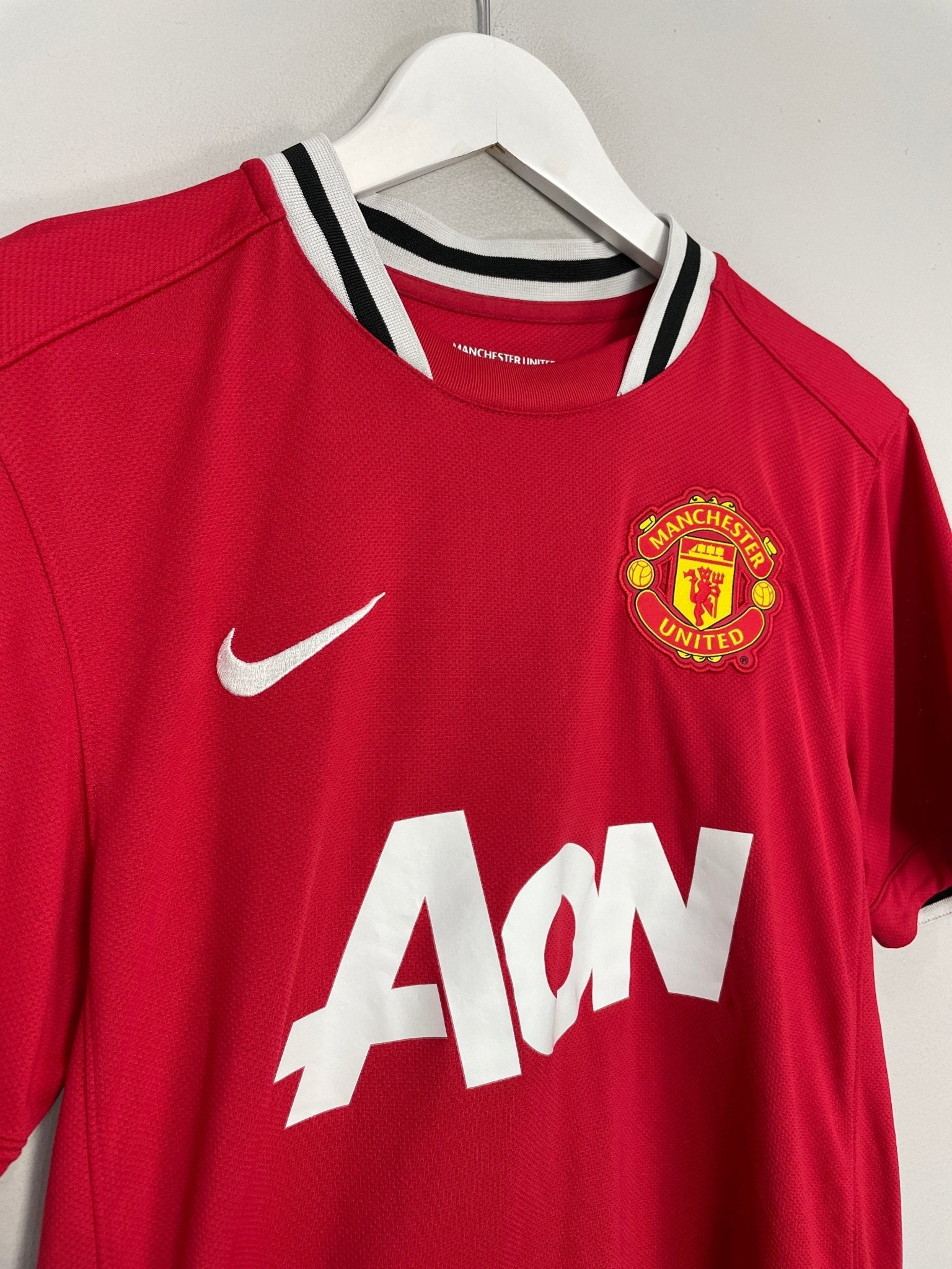 Shop 2011/12 MANCHESTER UNITED ROONEY #10 HOME SHIRT (M) NIKE, classic football shirts, vintage football shirts & retro soccer jerseys at Cult Kits