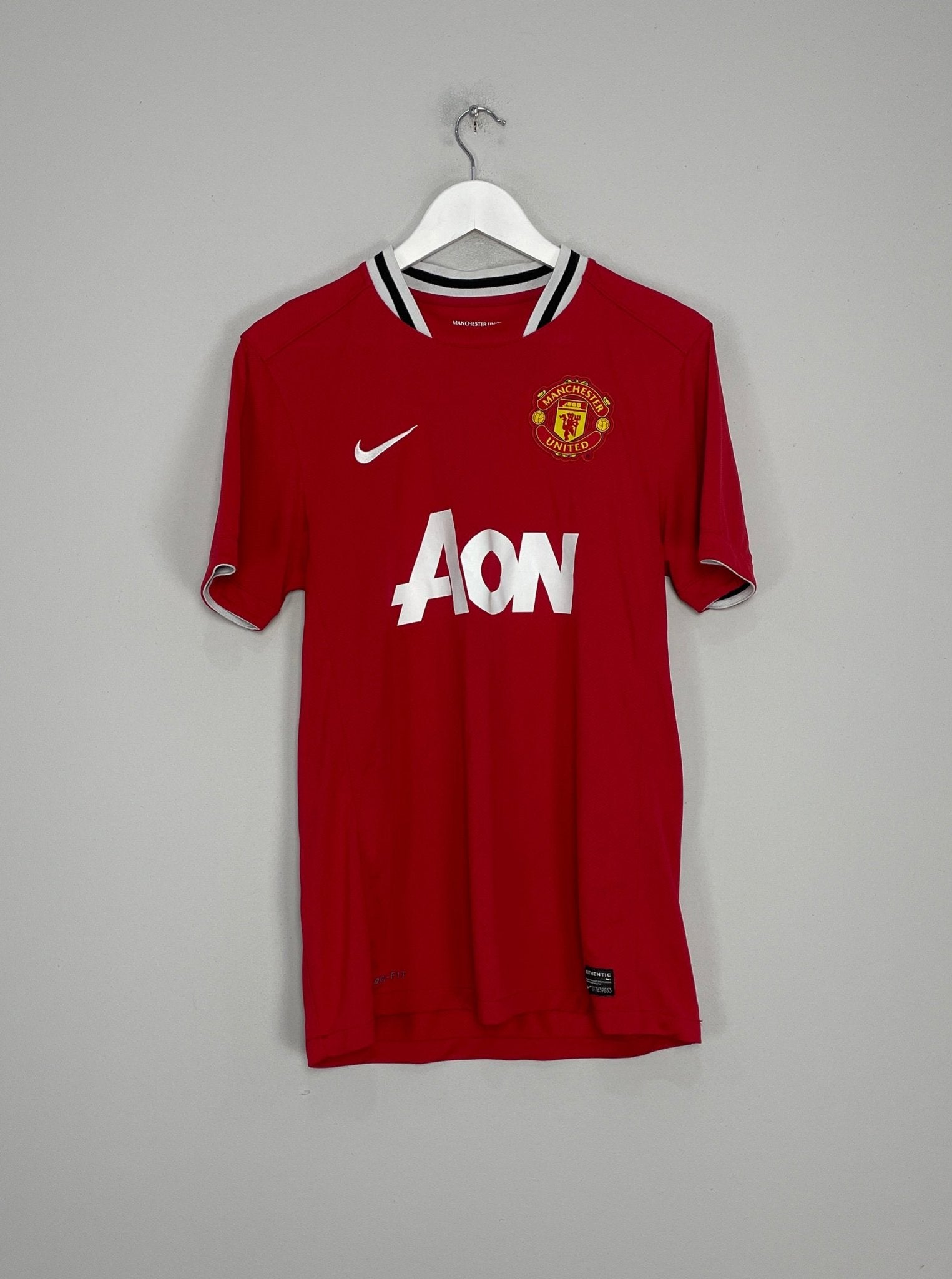 Shop 2011/12 MANCHESTER UNITED ROONEY #10 HOME SHIRT (M) NIKE, classic football shirts, vintage football shirts & retro soccer jerseys at Cult Kits