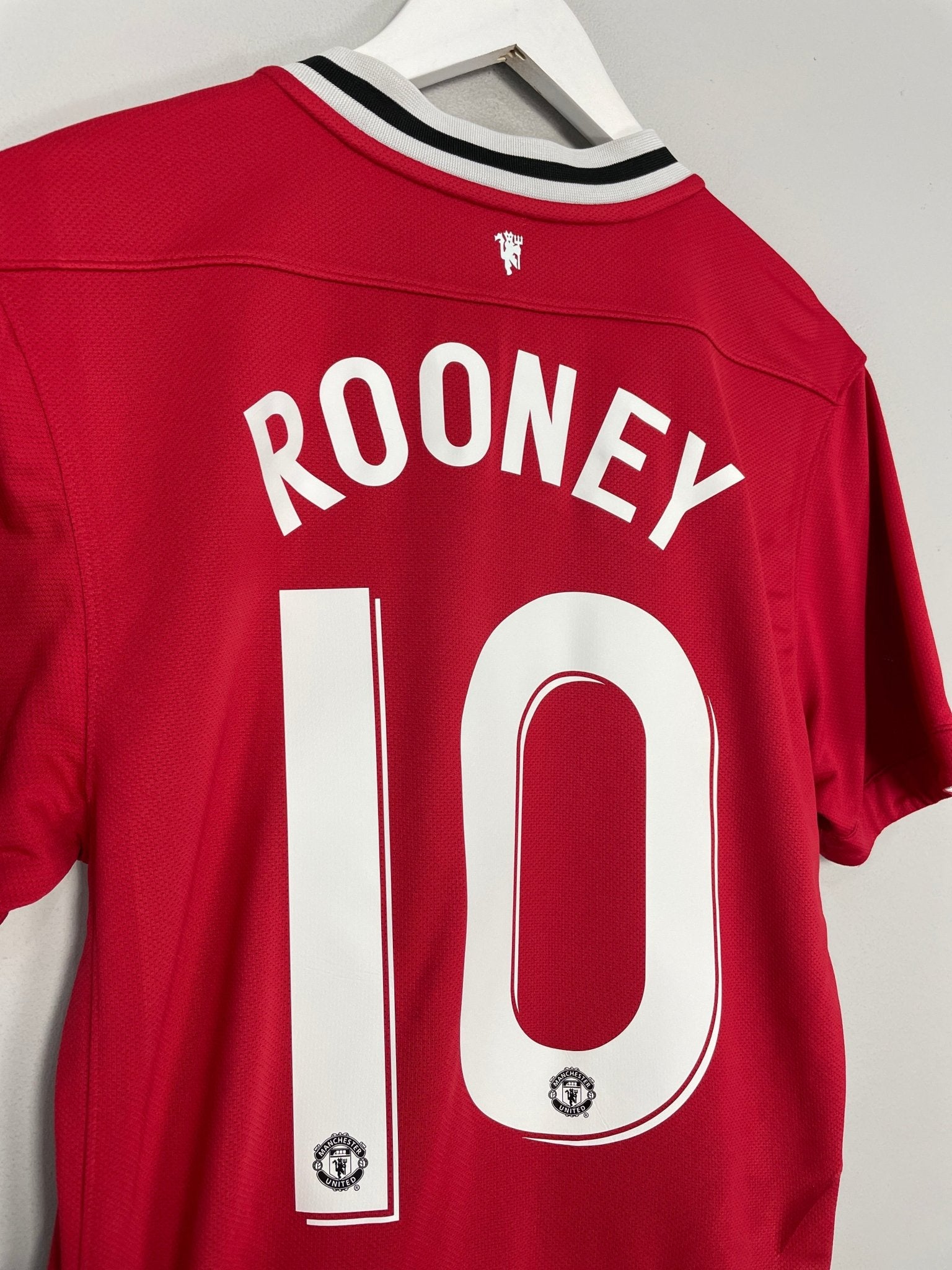 Shop 2011/12 MANCHESTER UNITED ROONEY #10 HOME SHIRT (M) NIKE, classic football shirts, vintage football shirts & retro soccer jerseys at Cult Kits