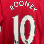 Shop 2011/12 MANCHESTER UNITED ROONEY #10 HOME SHIRT (M) NIKE, classic football shirts, vintage football shirts & retro soccer jerseys at Cult Kits