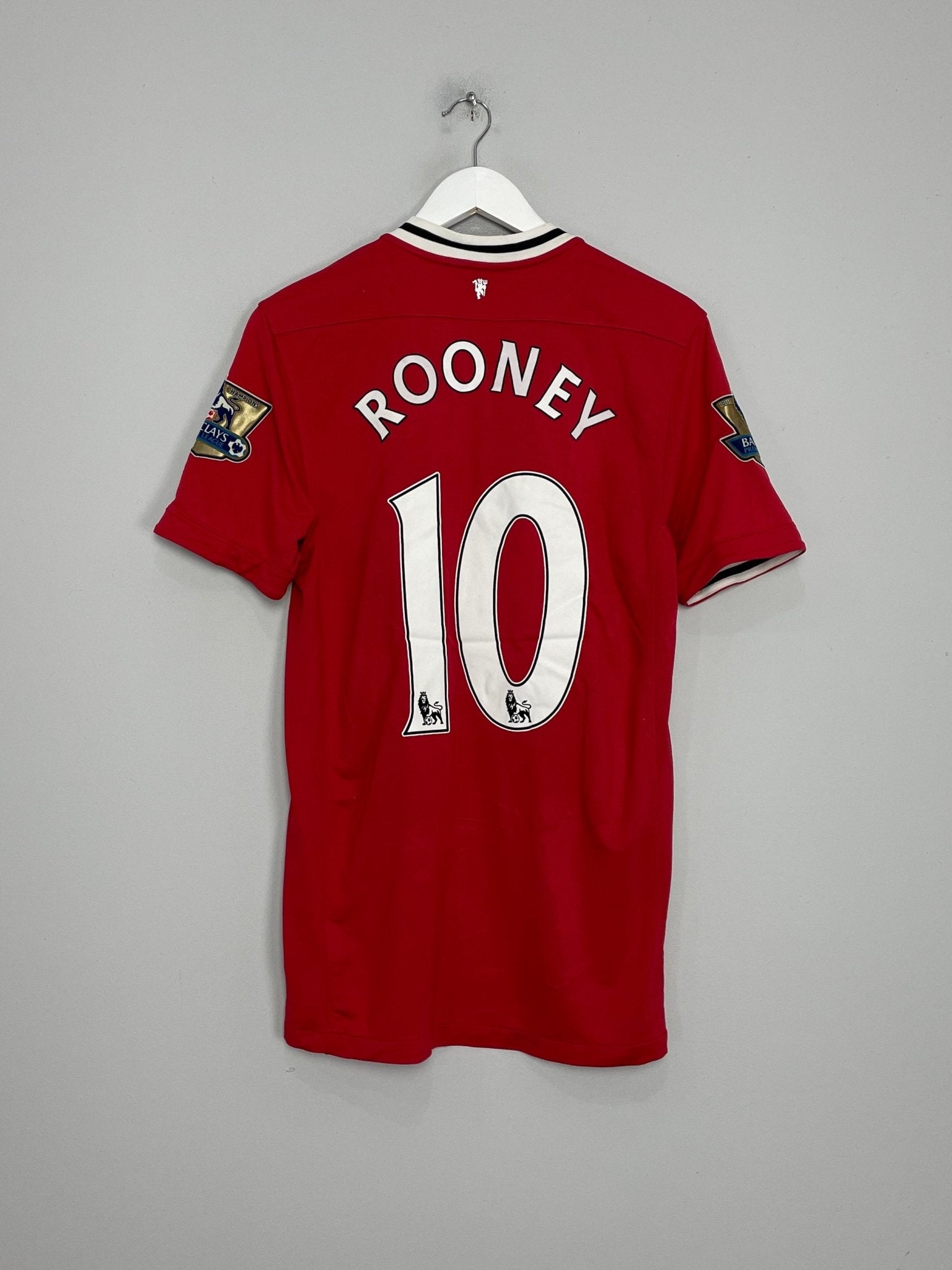 Shop 2011/12 MANCHESTER UNITED ROONEY #10 HOME SHIRT (M) NIKE, classic football shirts, vintage football shirts & retro soccer jerseys at Cult Kits