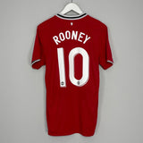 Shop 2011/12 MANCHESTER UNITED ROONEY #10 HOME SHIRT (M) NIKE, classic football shirts, vintage football shirts & retro soccer jerseys at Cult Kits