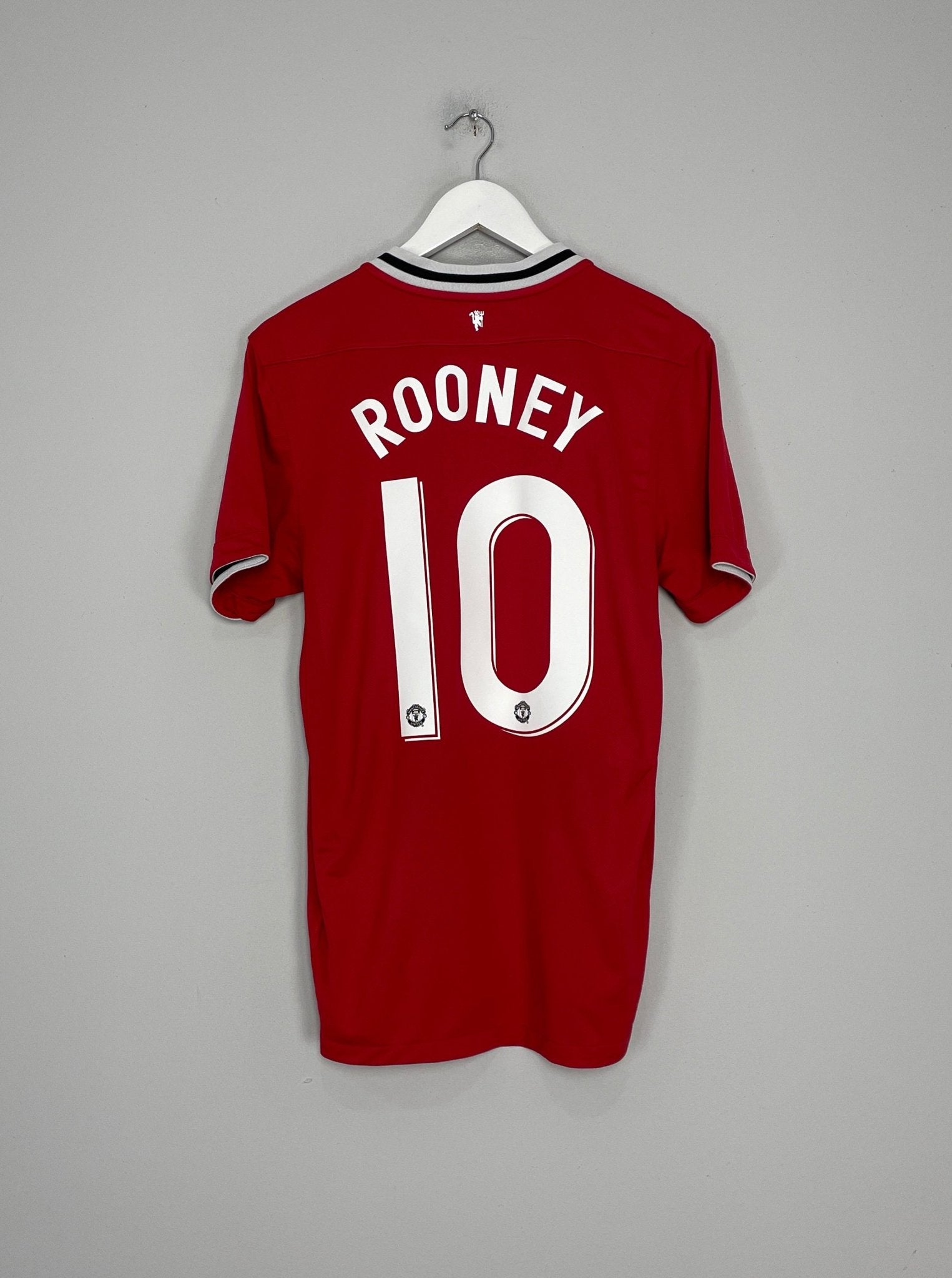 Shop 2011/12 MANCHESTER UNITED ROONEY #10 HOME SHIRT (M) NIKE, classic football shirts, vintage football shirts & retro soccer jerseys at Cult Kits