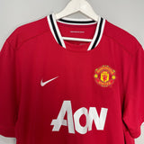 Shop 2011/12 MANCHESTER UNITED ROONEY #10 HOME SHIRT (XL) NIKE, classic football shirts, vintage football shirts & retro soccer jerseys at Cult Kits