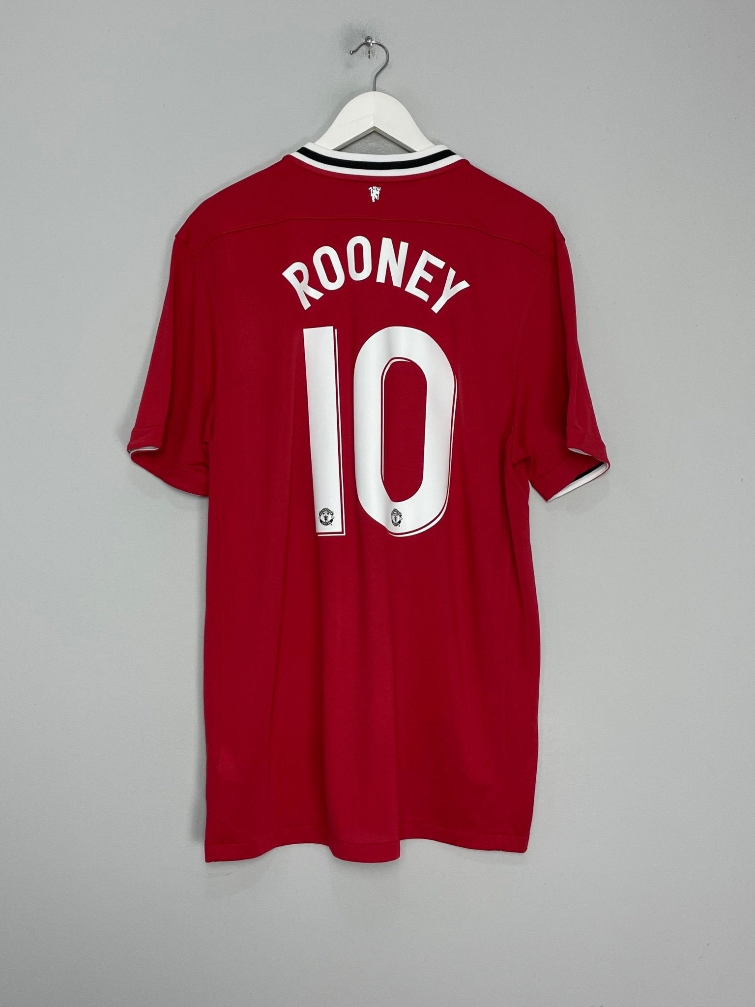 Shop 2011/12 MANCHESTER UNITED ROONEY #10 HOME SHIRT (XL) NIKE, classic football shirts, vintage football shirts & retro soccer jerseys at Cult Kits