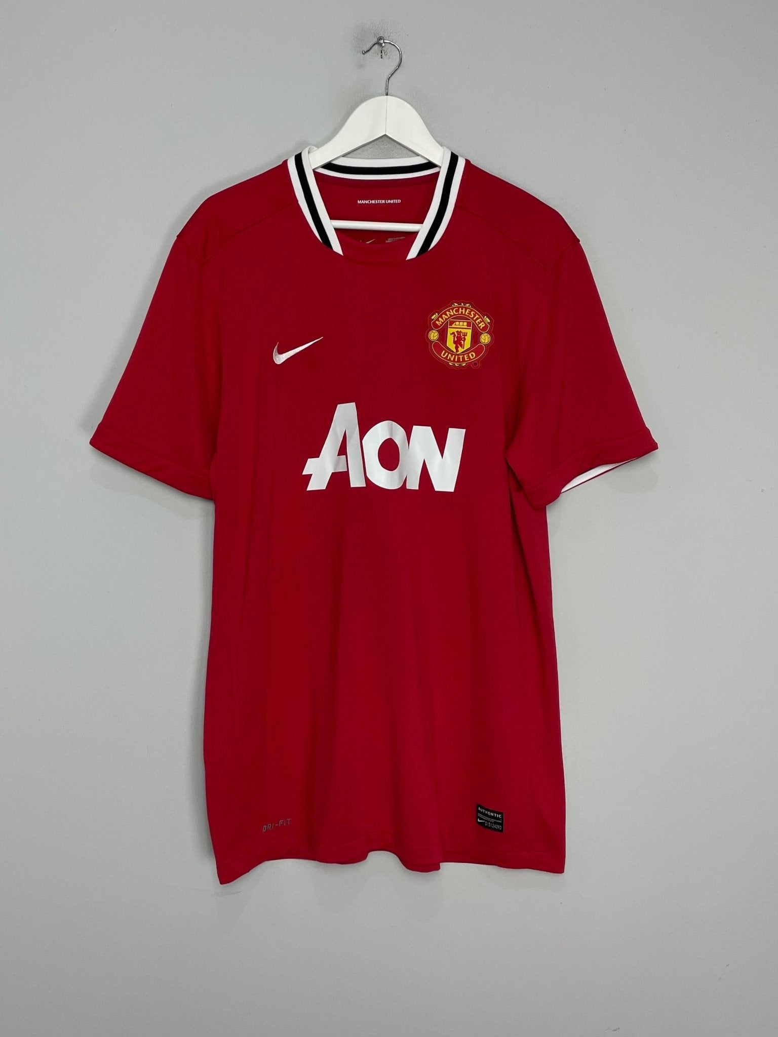 Shop 2011/12 MANCHESTER UNITED ROONEY #10 HOME SHIRT (XL) NIKE, classic football shirts, vintage football shirts & retro soccer jerseys at Cult Kits