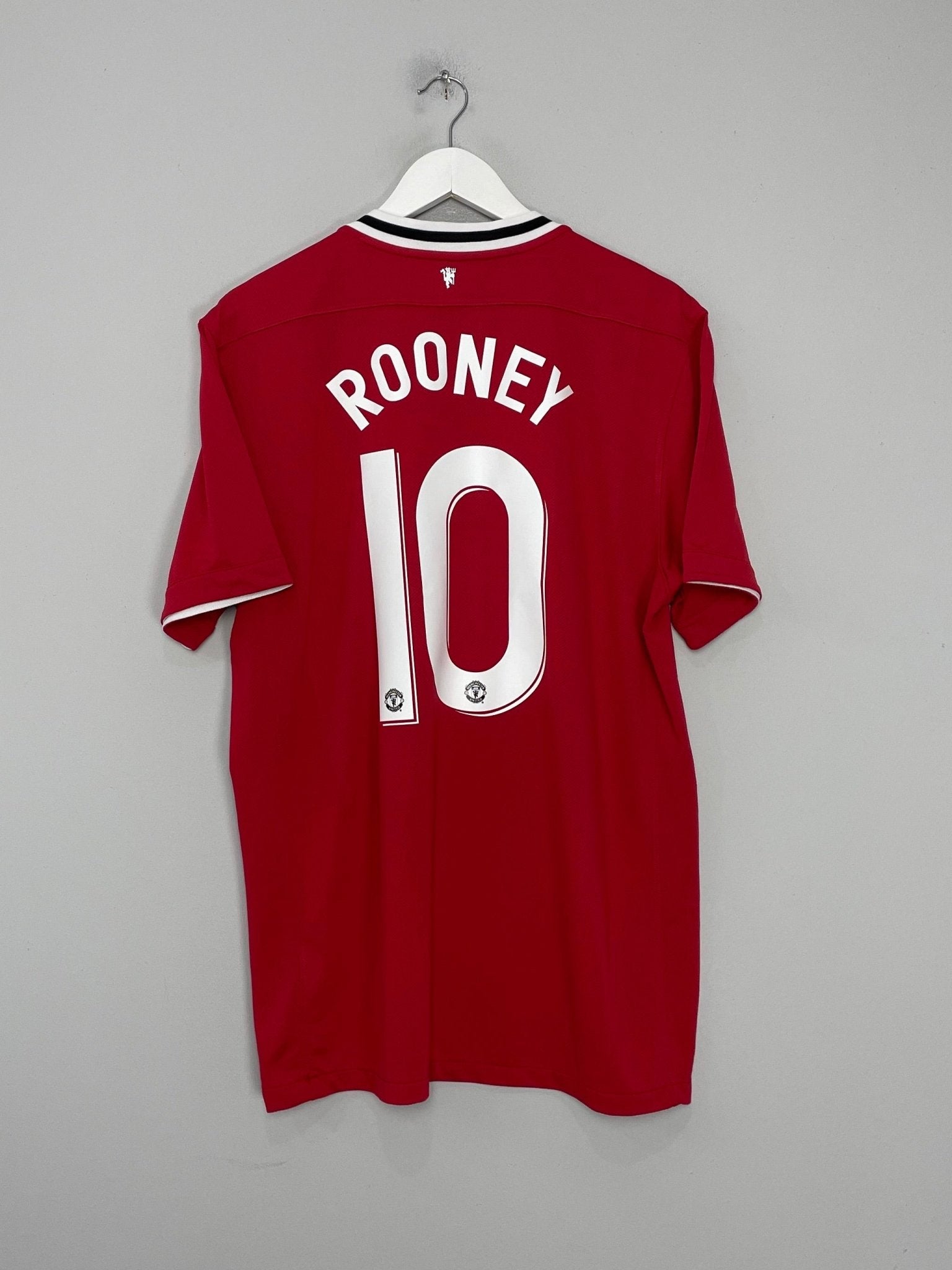 Shop 2011/12 MANCHESTER UNITED ROONEY #10 HOME SHIRT (XL) NIKE, classic football shirts, vintage football shirts & retro soccer jerseys at Cult Kits