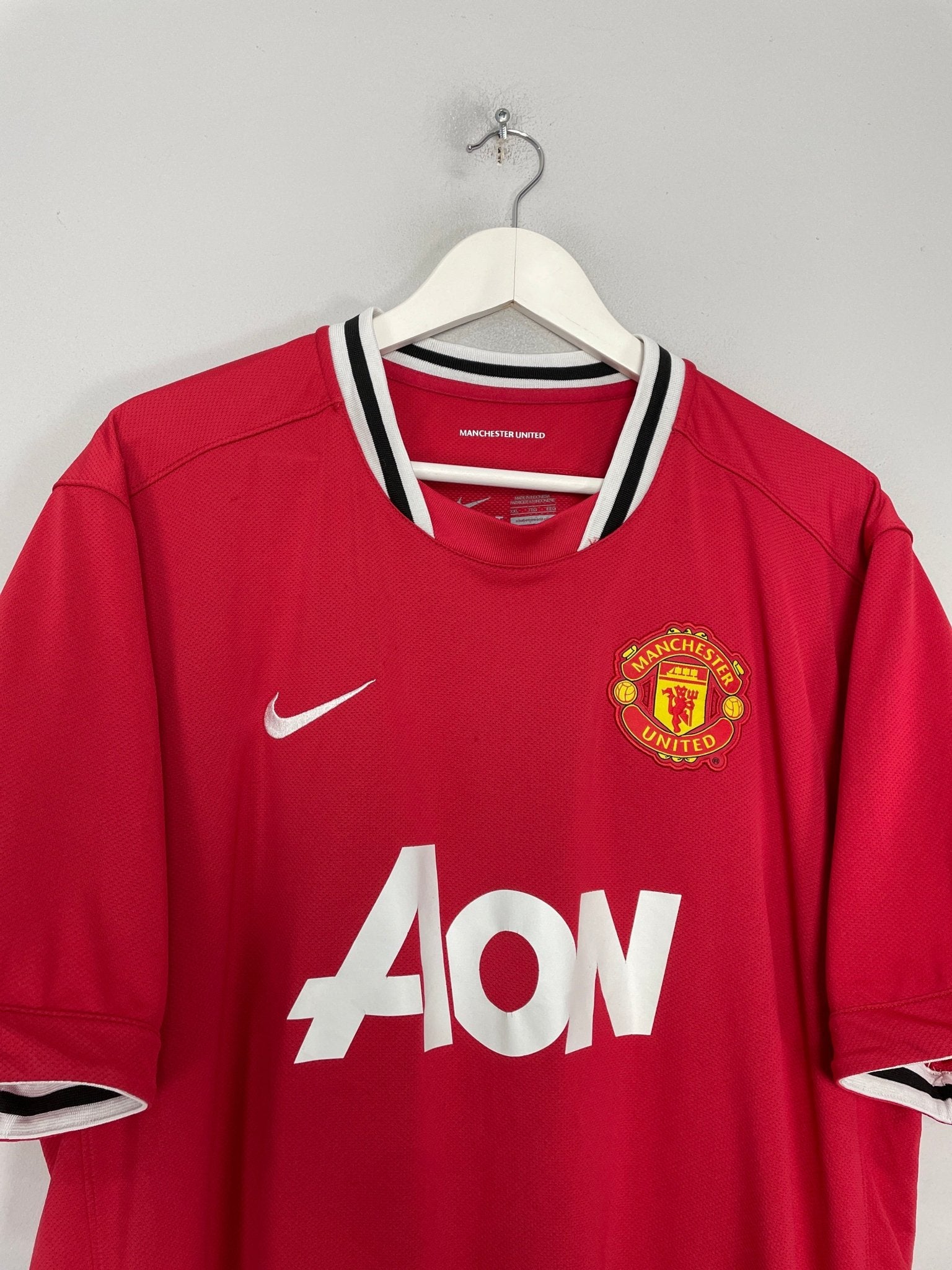 Shop 2011/12 MANCHESTER UNITED ROONEY #10 HOME SHIRT (XXL) NIKE, classic football shirts, vintage football shirts & retro soccer jerseys at Cult Kits