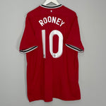 Shop 2011/12 MANCHESTER UNITED ROONEY #10 HOME SHIRT (XXL) NIKE, classic football shirts, vintage football shirts & retro soccer jerseys at Cult Kits