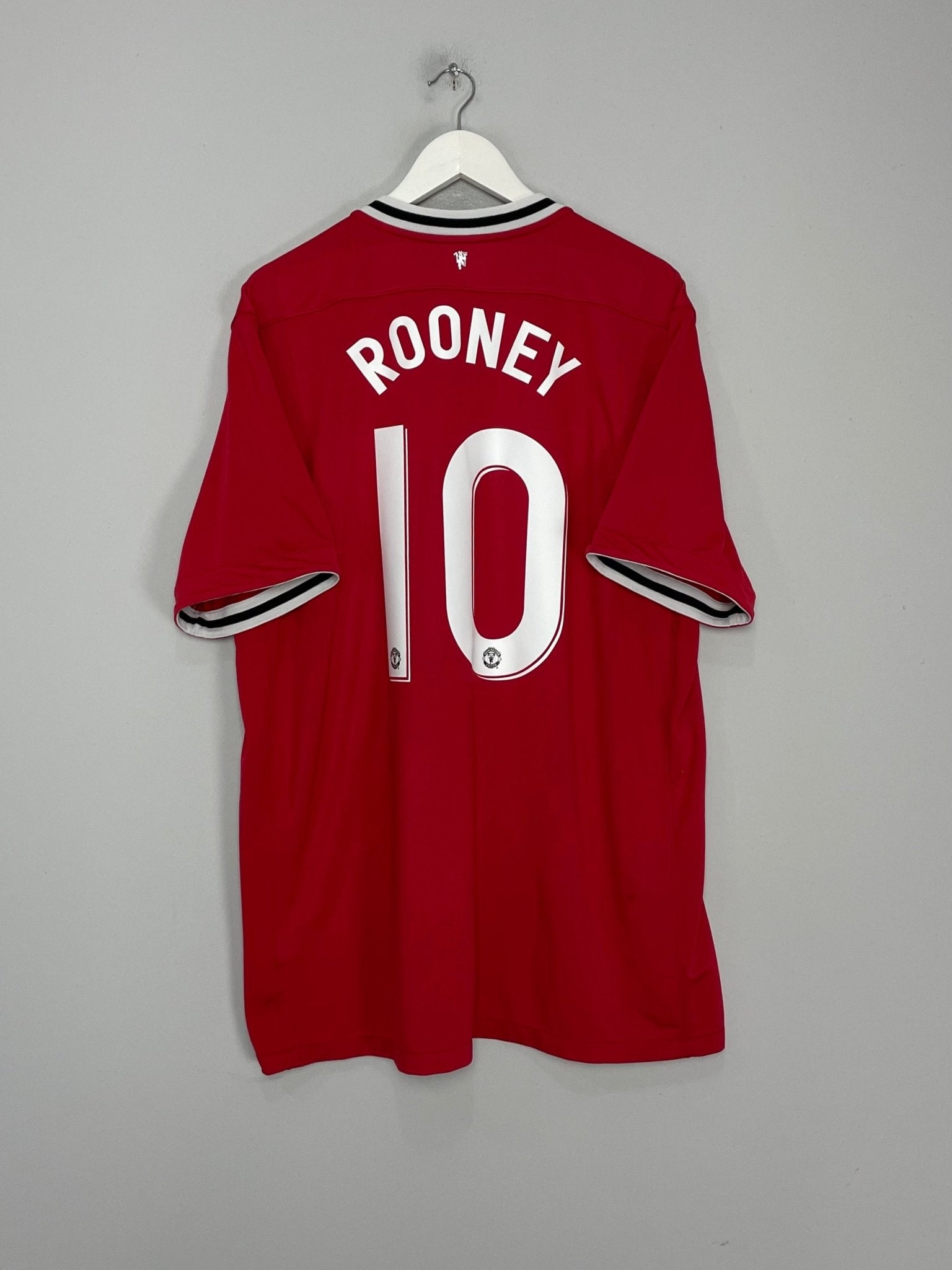 Shop 2011/12 MANCHESTER UNITED ROONEY #10 HOME SHIRT (XXL) NIKE, classic football shirts, vintage football shirts & retro soccer jerseys at Cult Kits