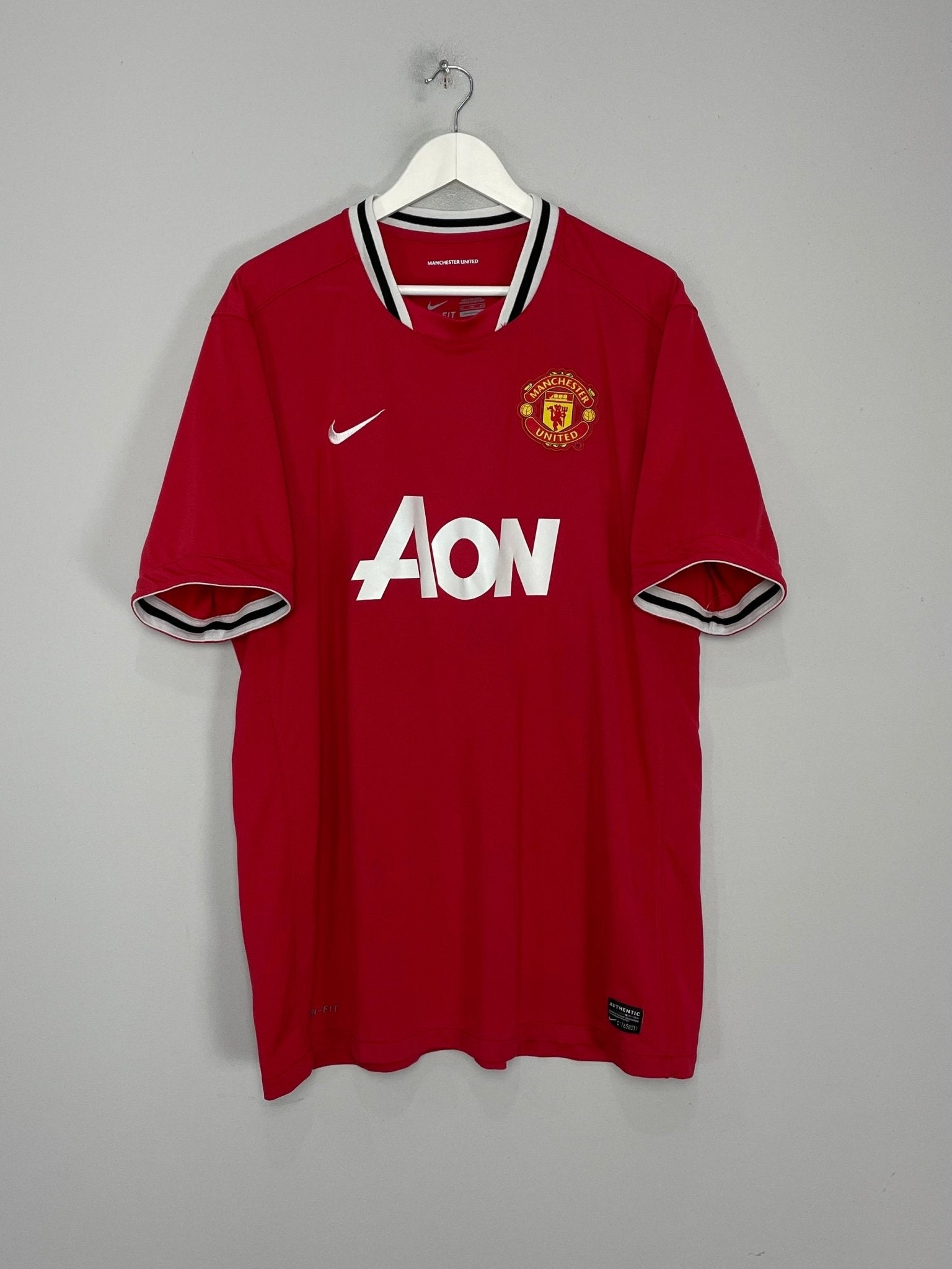 Shop 2011/12 MANCHESTER UNITED ROONEY #10 HOME SHIRT (XXL) NIKE, classic football shirts, vintage football shirts & retro soccer jerseys at Cult Kits