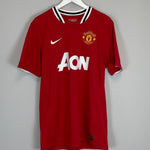 Shop 2011/12 MANCHESTER UNITED SCHOLES #22 HOME SHIRT (L) NIKE, classic football shirts, vintage football shirts & retro soccer jerseys at Cult Kits