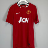 Shop 2011/12 MANCHESTER UNITED SCHOLES #22 HOME SHIRT (L) NIKE, classic football shirts, vintage football shirts & retro soccer jerseys at Cult Kits