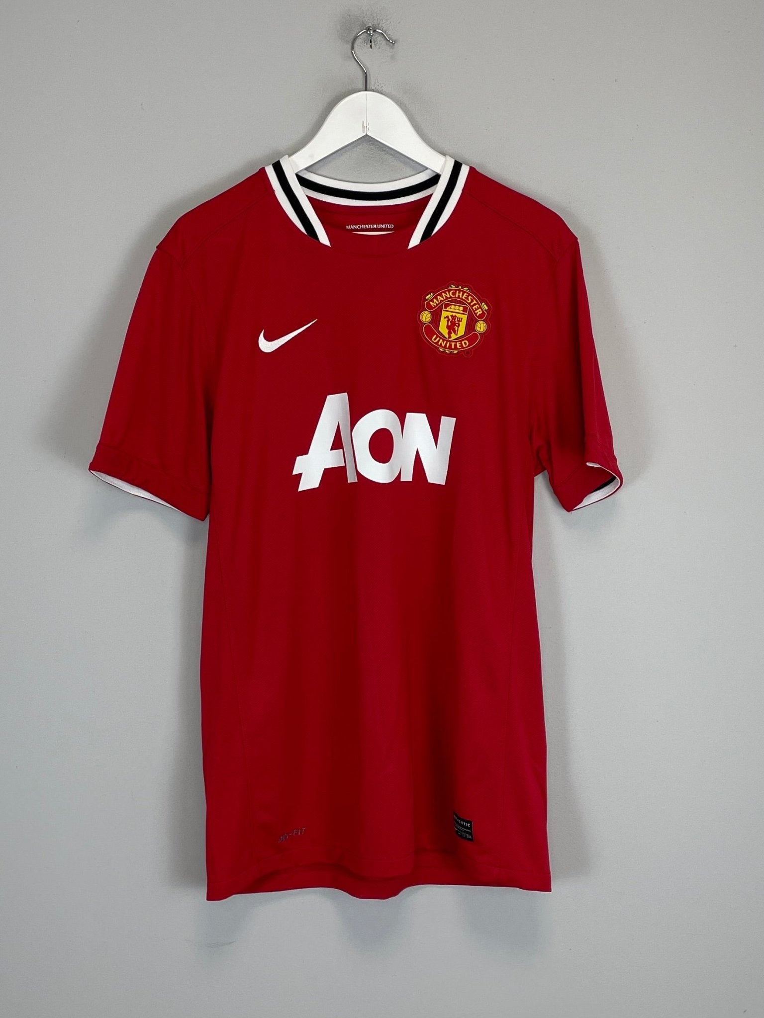 Shop 2011/12 MANCHESTER UNITED SCHOLES #22 HOME SHIRT (L) NIKE, classic football shirts, vintage football shirts & retro soccer jerseys at Cult Kits