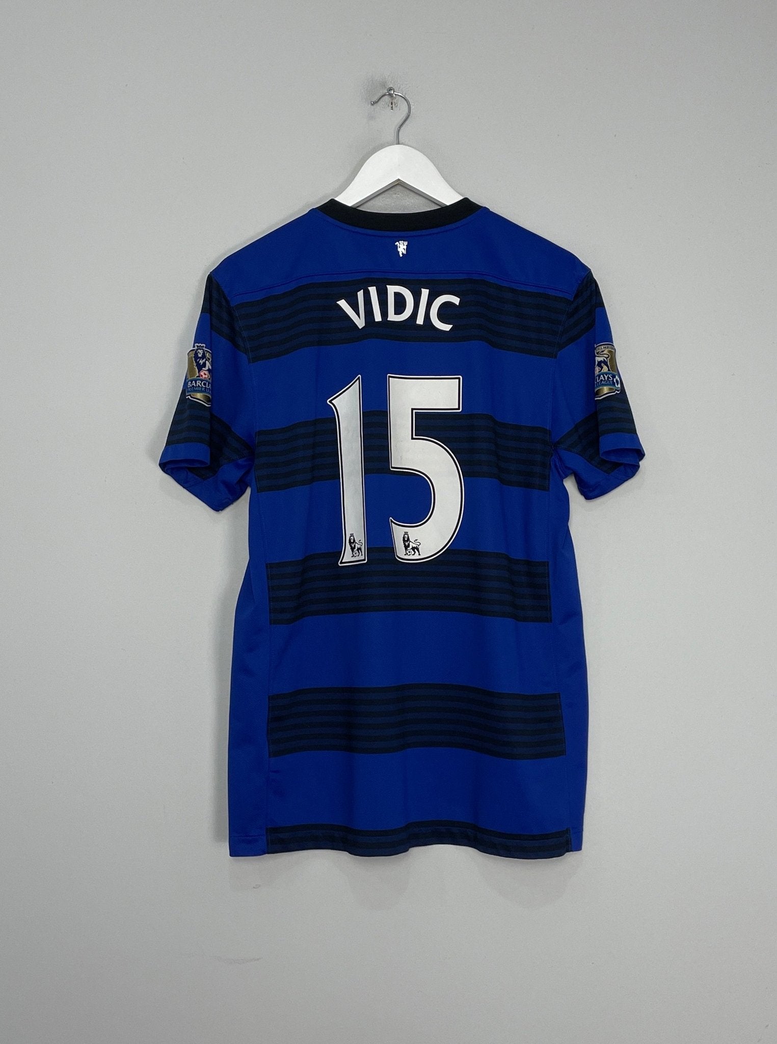Shop 2011/12 MANCHESTER UNITED VIDIC #15 AWAY SHIRT (L) NIKE, classic football shirts, vintage football shirts & retro soccer jerseys at Cult Kits