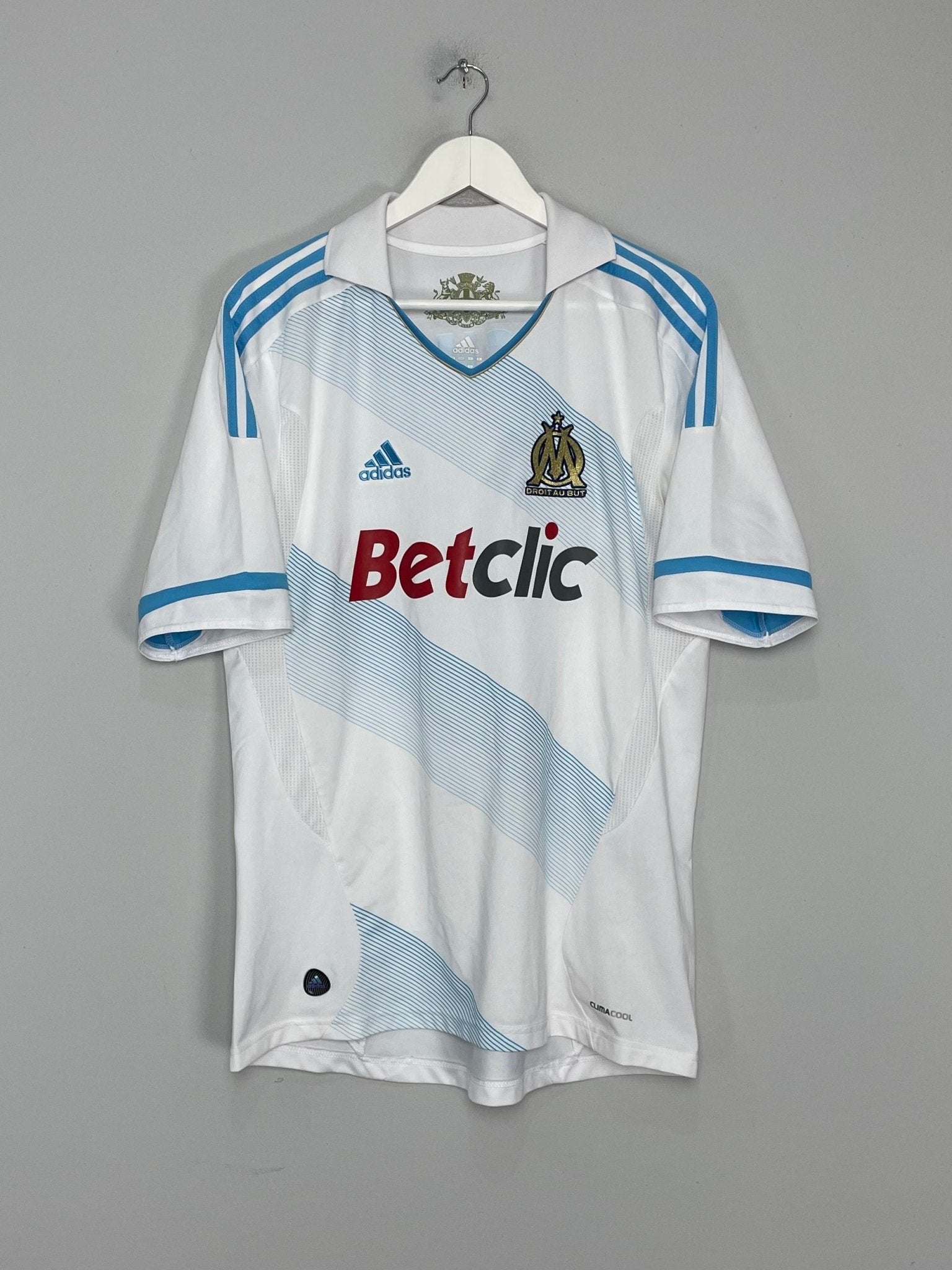 Shop 2011/12 MARSEILLE GIGNAC #10 HOME SHIRT (L) ADIDAS, classic football shirts, vintage football shirts & retro soccer jerseys at Cult Kits