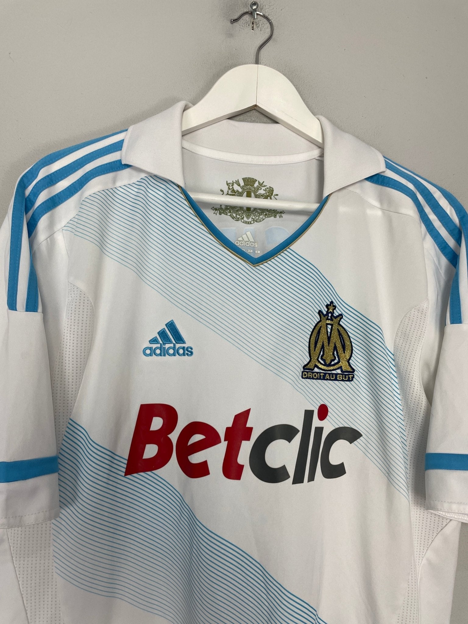 Shop 2011/12 MARSEILLE GIGNAC #10 HOME SHIRT (L) ADIDAS, classic football shirts, vintage football shirts & retro soccer jerseys at Cult Kits
