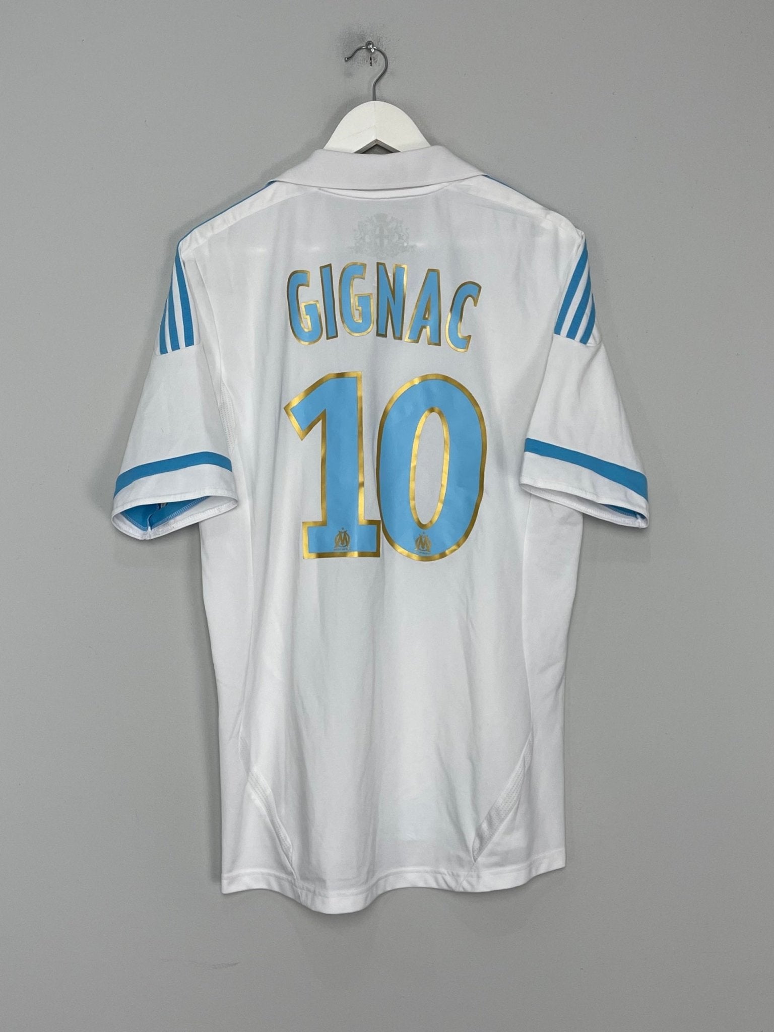 Shop 2011/12 MARSEILLE GIGNAC #10 HOME SHIRT (L) ADIDAS, classic football shirts, vintage football shirts & retro soccer jerseys at Cult Kits