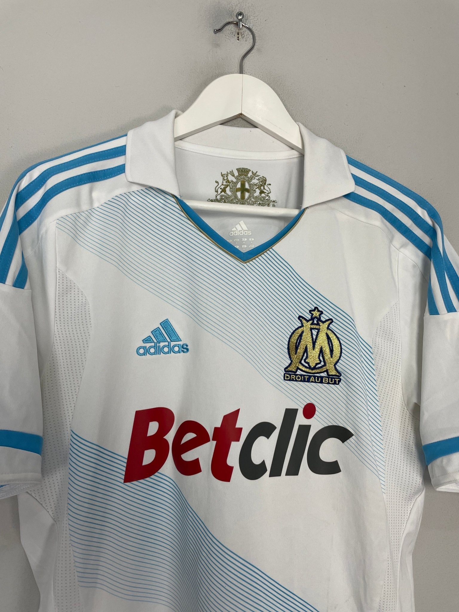 Shop 2011/12 MARSEILLE HOME SHIRT (M) ADIDAS, classic football shirts, vintage football shirts & retro soccer jerseys at Cult Kits