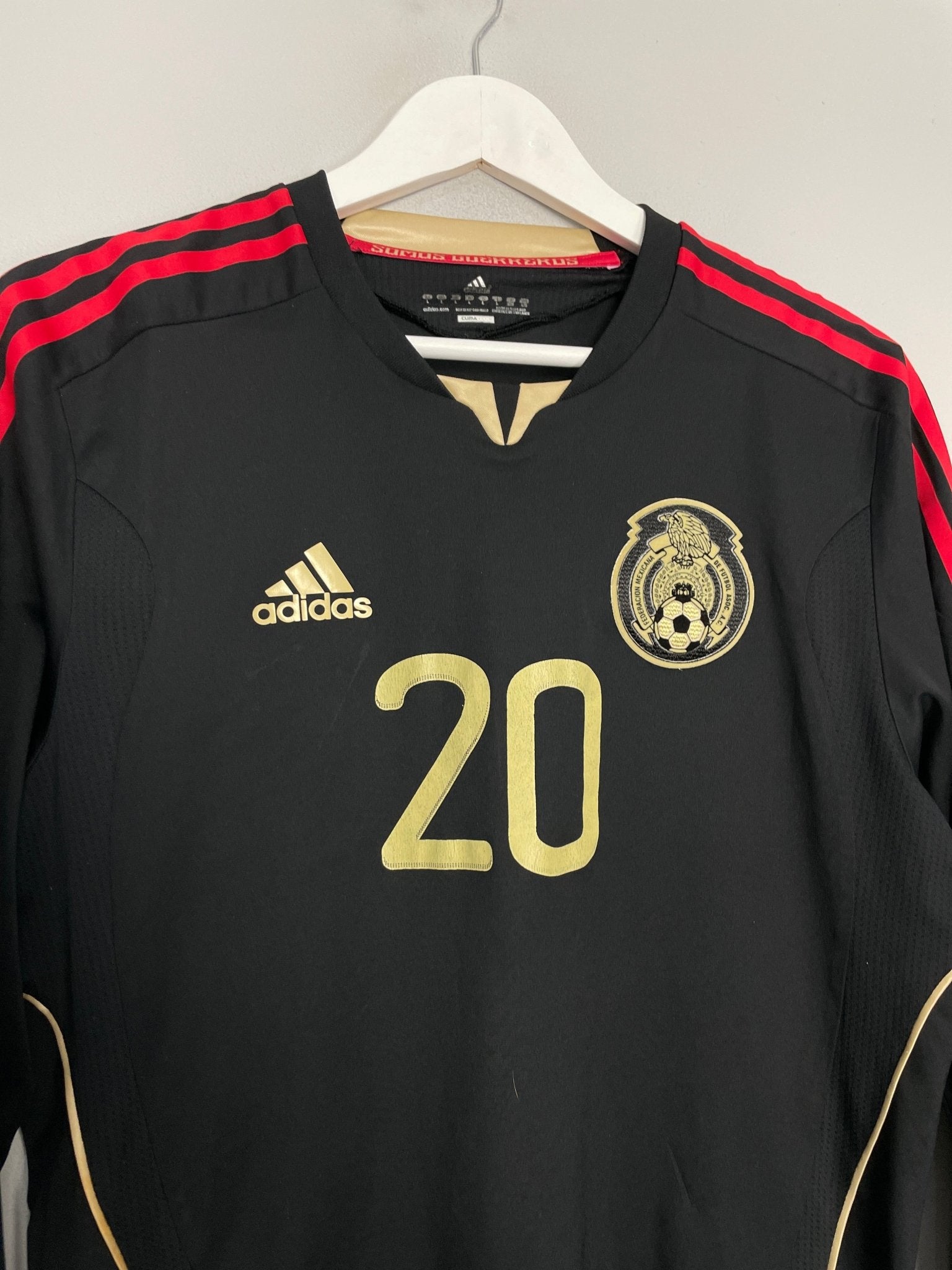 Shop 2011/12 MEXICO A.PULIDO #20 L/S *PLAYER ISSUE* AWAY SHIRT (L) ADIDAS, classic football shirts, vintage football shirts & retro soccer jerseys at Cult Kits