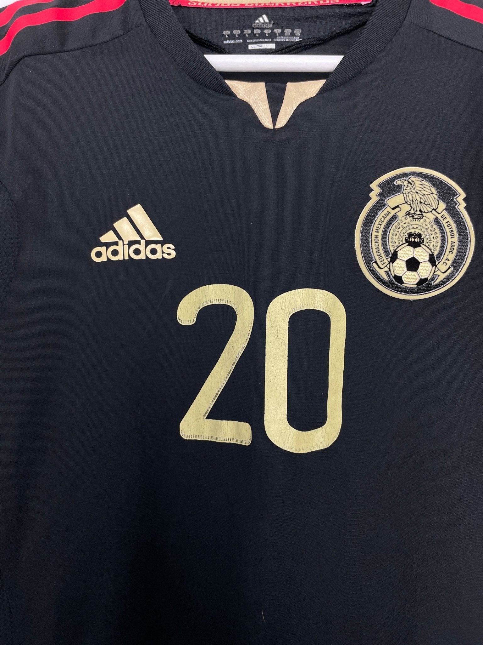 Shop 2011/12 MEXICO A.PULIDO #20 L/S *PLAYER ISSUE* AWAY SHIRT (L) ADIDAS, classic football shirts, vintage football shirts & retro soccer jerseys at Cult Kits