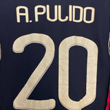 Shop 2011/12 MEXICO A.PULIDO #20 L/S *PLAYER ISSUE* AWAY SHIRT (L) ADIDAS, classic football shirts, vintage football shirts & retro soccer jerseys at Cult Kits