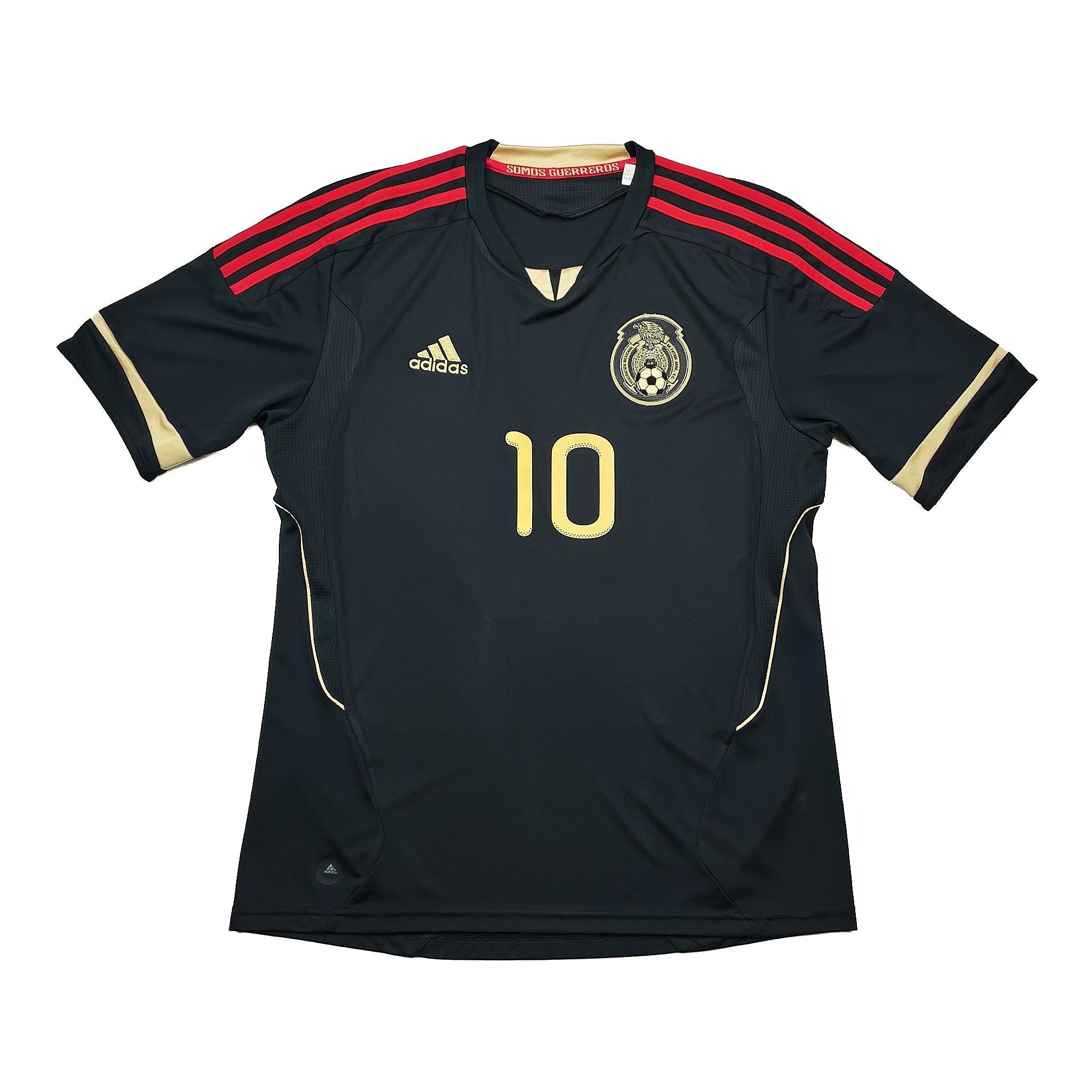 Buy 2011/12 Mexico Dos Santos 10 Away Shirt (M) Adidas ~ Free worldwide shipping available ~ Authentic Vintage Football Shirts from Cult Kits
