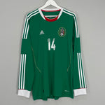 Shop 2011/12 MEXICO J.HERNANDEZ #14 L/S HOME SHIRT (XL) ADIDAS, classic football shirts, vintage football shirts & retro soccer jerseys at Cult Kits
