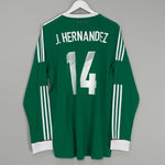 Shop 2011/12 MEXICO J.HERNANDEZ #14 L/S HOME SHIRT (XL) ADIDAS, classic football shirts, vintage football shirts & retro soccer jerseys at Cult Kits