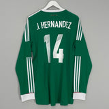 Shop 2011/12 MEXICO J.HERNANDEZ #14 L/S HOME SHIRT (XL) ADIDAS, classic football shirts, vintage football shirts & retro soccer jerseys at Cult Kits